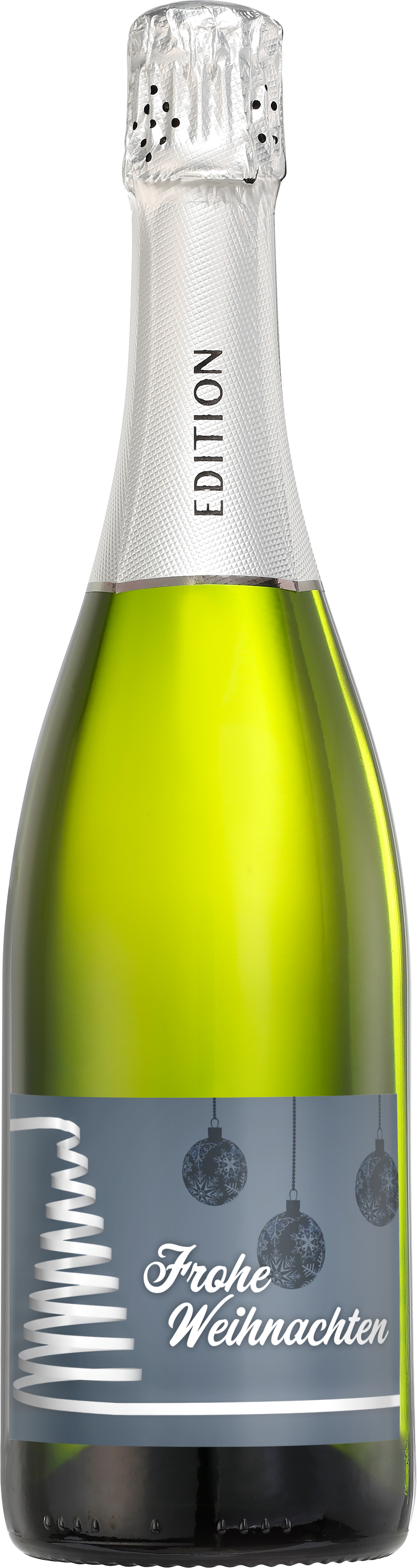 Bild: Abbildung zeigt das Produkt EDITION Cuvée 1888 mit Schmucketikett "Frohe Weihnachten"