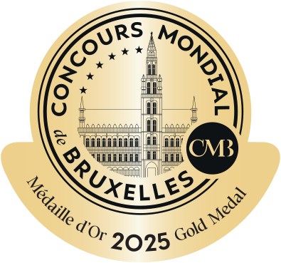 Logo: Ausgezeichnet mit Gold beim Concours Mondial de Bruxelles 2025
