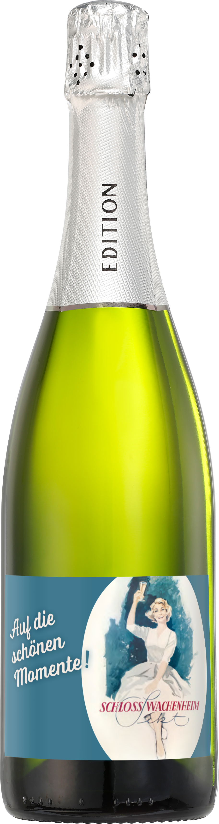 Foto: Abbildung zeigt das Produkt EDITION Cuvée 1888  mit Schmucketikett "Auf die schönen Momente"