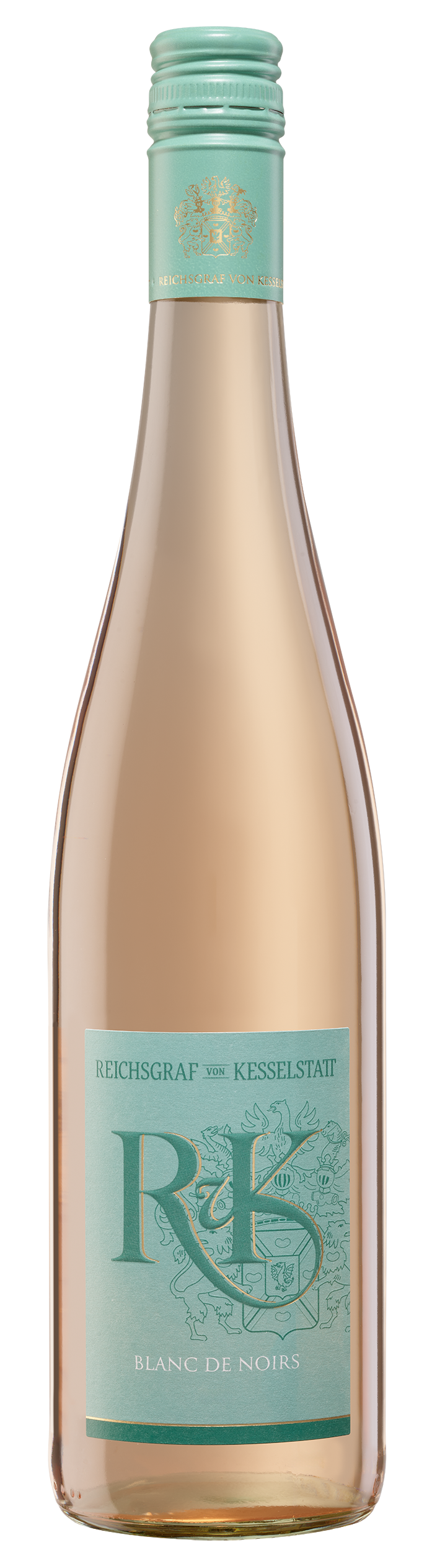 Foto: Abbildung zeigt das Produkt 2025 RvK Blanc de Noirs trocken